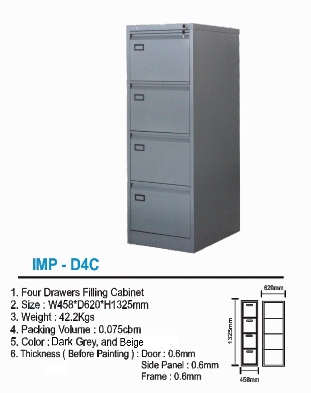 Filling Cabinet Importa IMP D4C