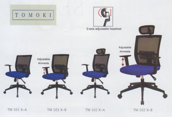 Kursi Kantor Direktur Ergotec TM 102 X-B (Adjustable Armrests)