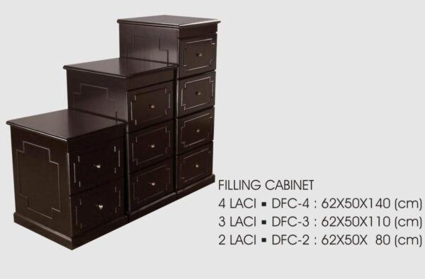 Meja Kantor Donati Filling Cabinet 2 Laci DFC-2 ( Melamic Series)
