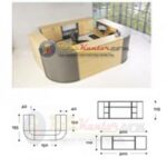Meja Resepsionis Modera MRBC-1130