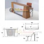 Meja Resepsionis Modera MRPF-1120