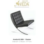 Kursi Bar & Cafe Aveda AC 806 1 Seater Black