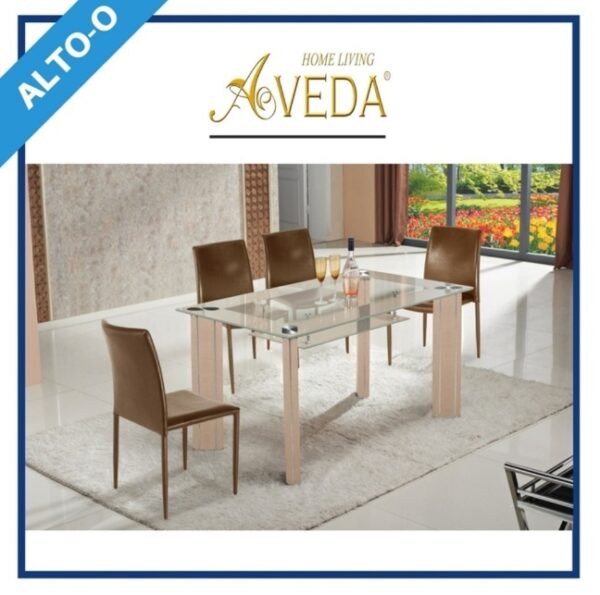 Meja Makan Aveda Alto O Light Brown