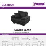 Sofa Kantor Glamour 1 Seat