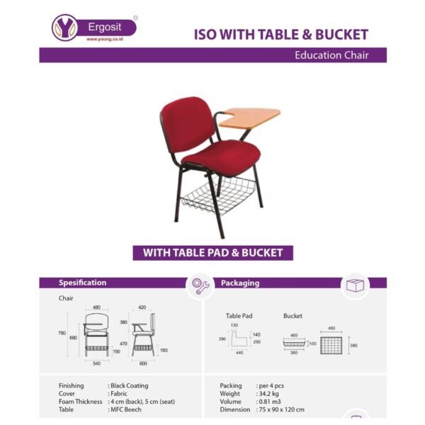 Kursi Kuliah Iso wth Table & Bucket