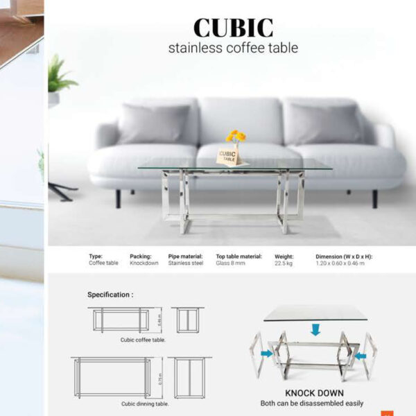 Meja Cafe Bar Cubic Multimo
