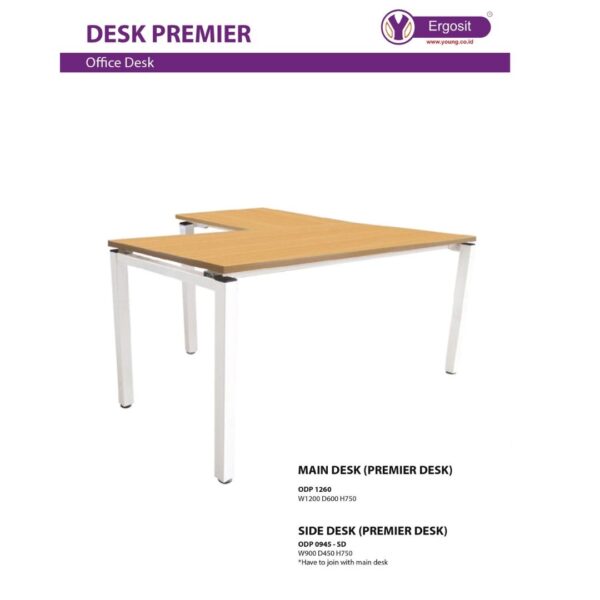 Meja Kantor Ergosit ODP 1260