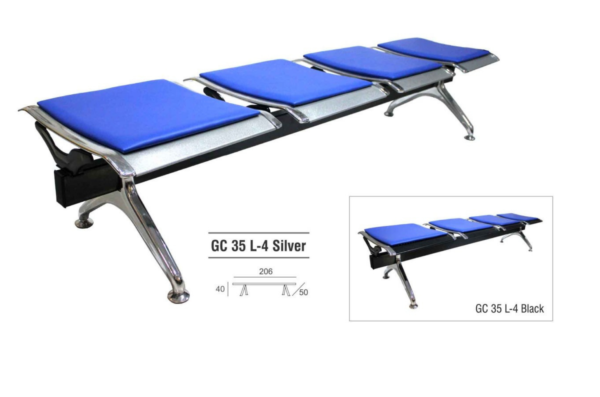 Kursi Tunggu Gresco GC35L-4 BLUE