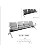 Kursi Tunggu Gresco GC36-4 SILVER