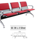 Kursi Tunggu Gresco GC36L-3 SILVER