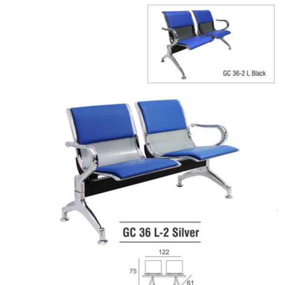 Kursi Tunggu Gresco GC36L-2 SILVER